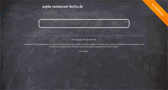 Desktop Screenshot of aapka-restaurant-berlin.de